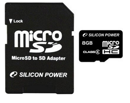 Thẻ nhớ Silicon Power MicroSDHC Class 4 - 8GB