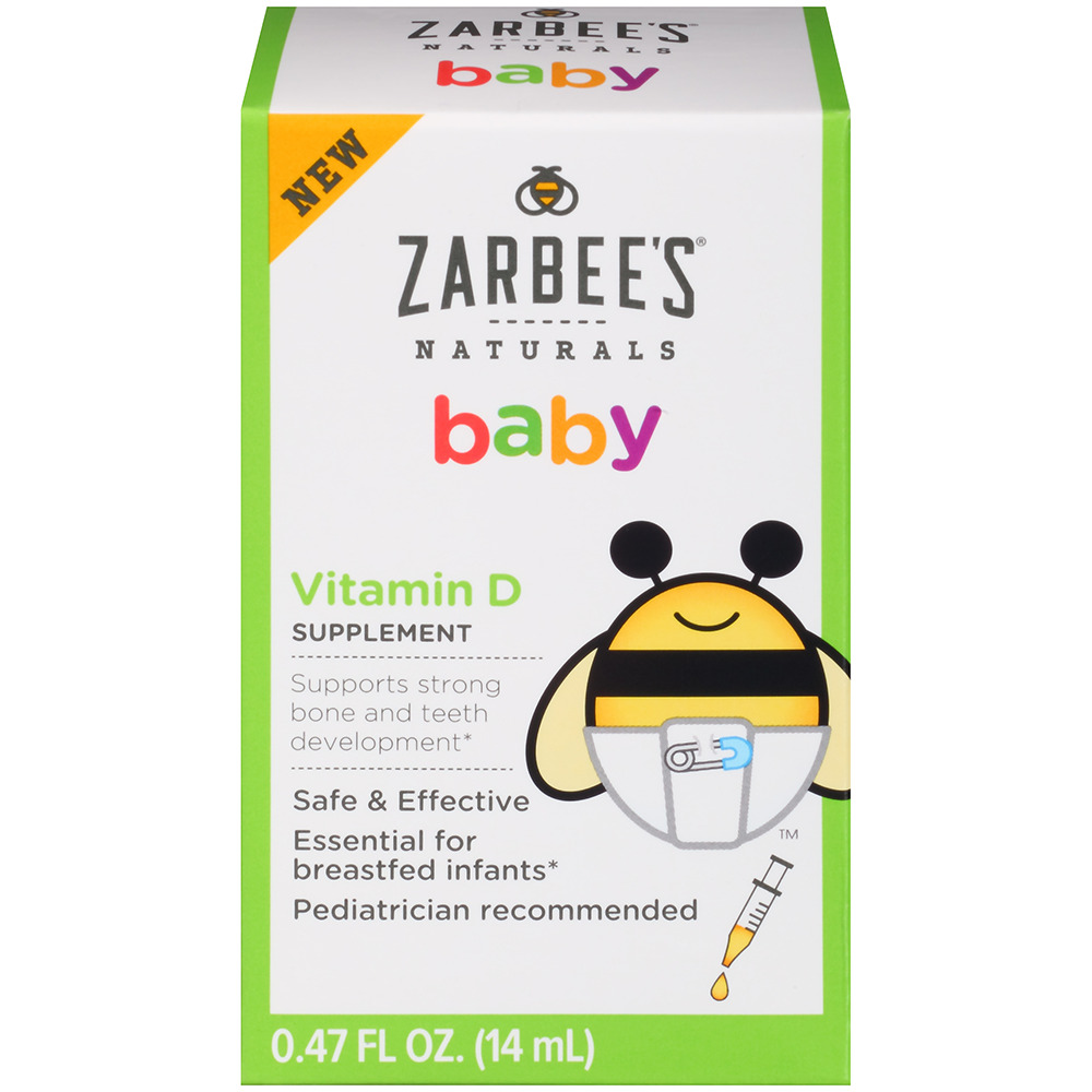 Siro bổ sung Vitamin D Zarbee Naturals Baby cho trẻ từ 0 tháng tuổi trở đi