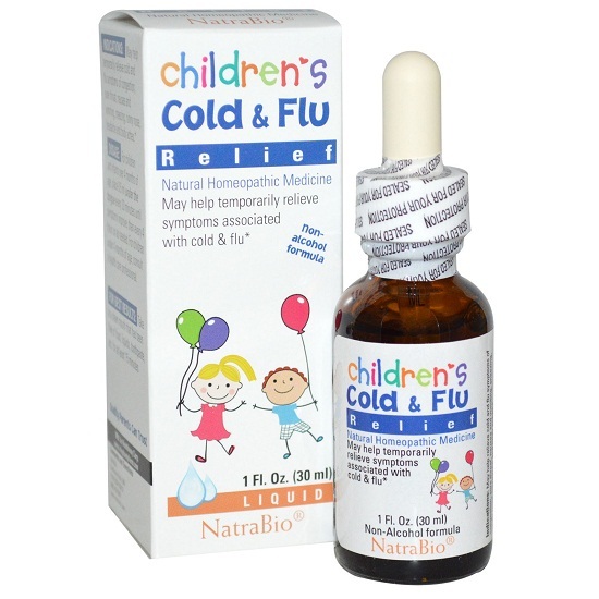Siro cảm cúm Children Cold & Flu Relief Natrabio 30ml