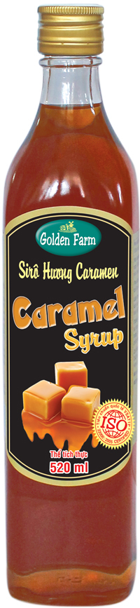 Sirô caramel Golden Farm 520 ml