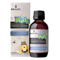 Siro đặc trị ho có đờm - Brauer kids manuka honey chesty