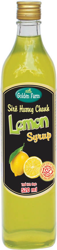 Sirô hương chanh Golden Farm 520ml