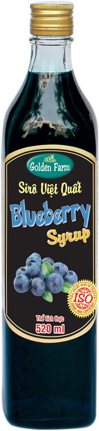 Sirô hương Việt Quất Golden Farm 520ml