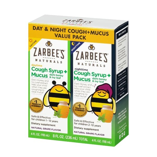 Siro Zarbees Cough Syrup + Mucus - tiêu đờm 118ml