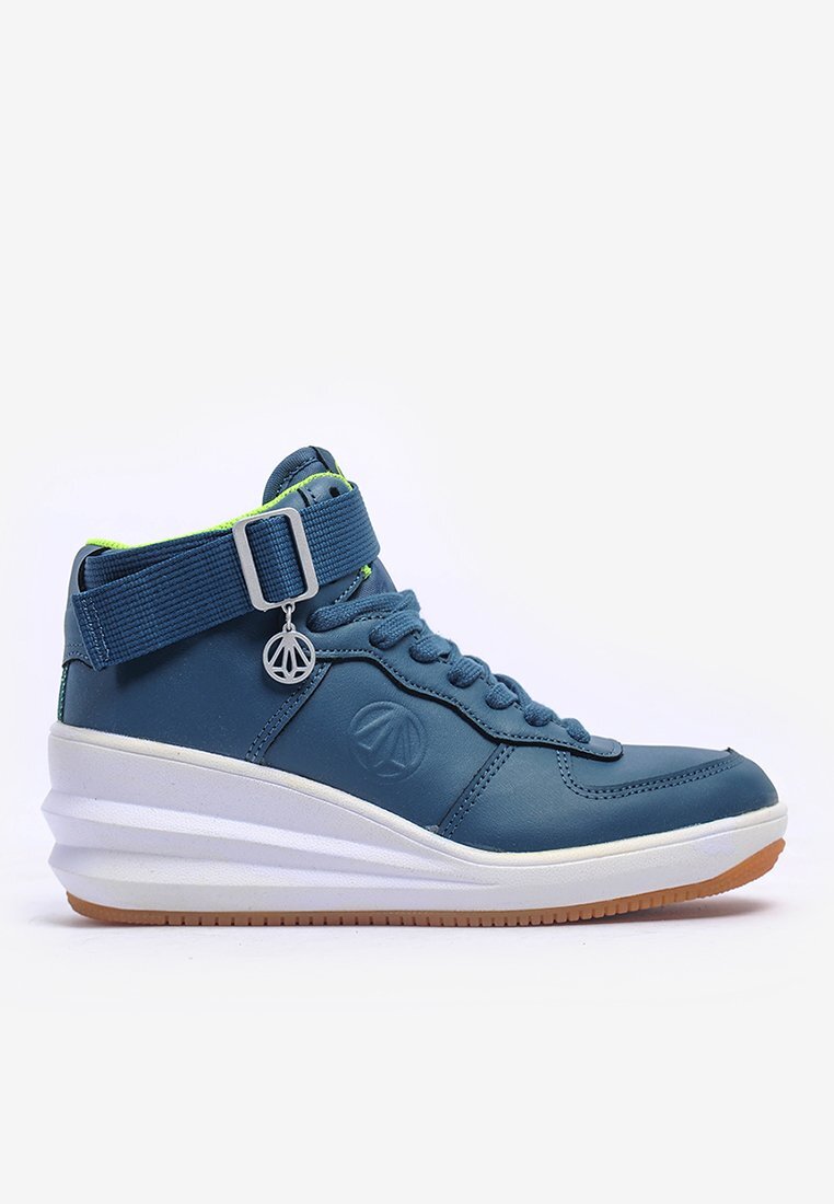 Sneakers Paperplanes PP1334LN độn gót màu xanh jean