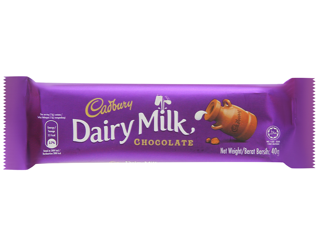 Socola sữa Cadbury Dairy Milk - 40g