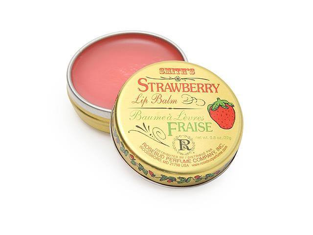 Káº¿t quáº£ hÃ¬nh áº£nh cho Son dÆ°á»¡ng Smith's Rosebud Strawberry Lip Balm