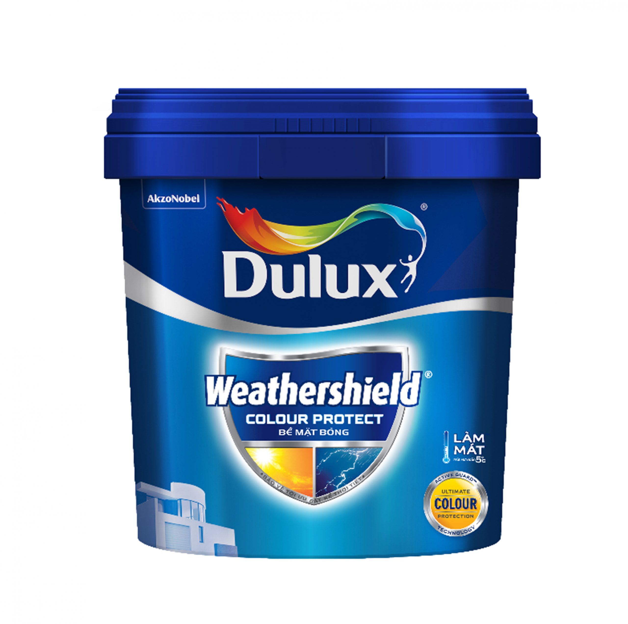 Sơn ngoại thất Dulux Weathershield Colour Protect bóng E023 - 5 lít