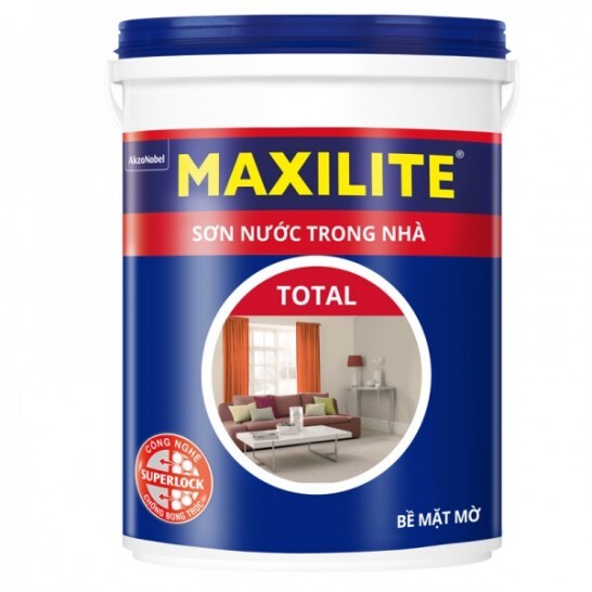 Sơn nước trong nhà Maxilite Total bề mặt mờ 30C - 5 lít