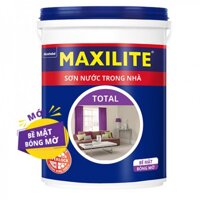 Sơn nước trong nhà Maxilite Total bề mặt bóng mờ 30CB - 18 lít