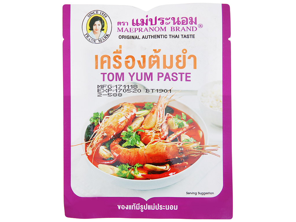 Sốt lẩu thái lan Tom Yum Maepranom Eufood 50g