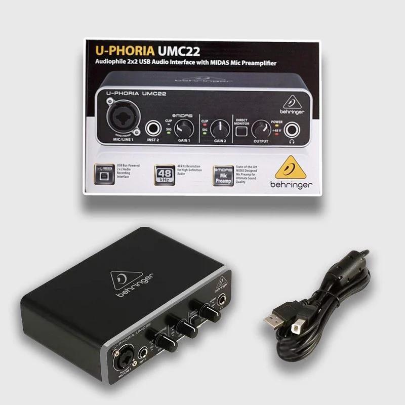 Sound card thu âm Behringer Audio Interface UMC22 nơi bán giá rẻ nhất tháng  05/2023