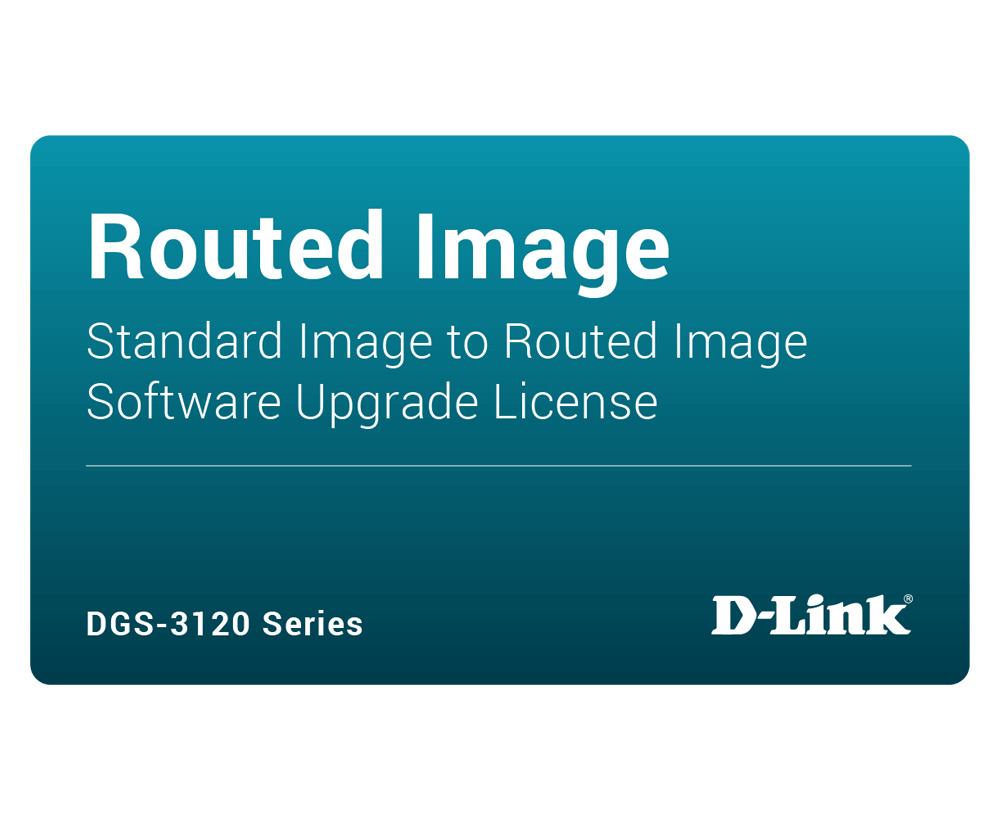 Standard Image to Routed Image Upgrade License D-Link DGS-3120-48TC-SR-LIC