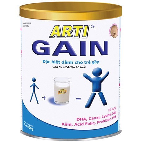 Sữa bột Arti Gain số 2 - hộp 900g (dành cho trẻ gầy từ 4-10 tuổi)