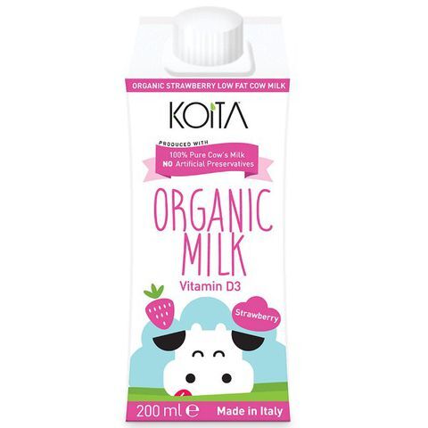 Sữa bò hữu cơ Koita ít béo 200ml
