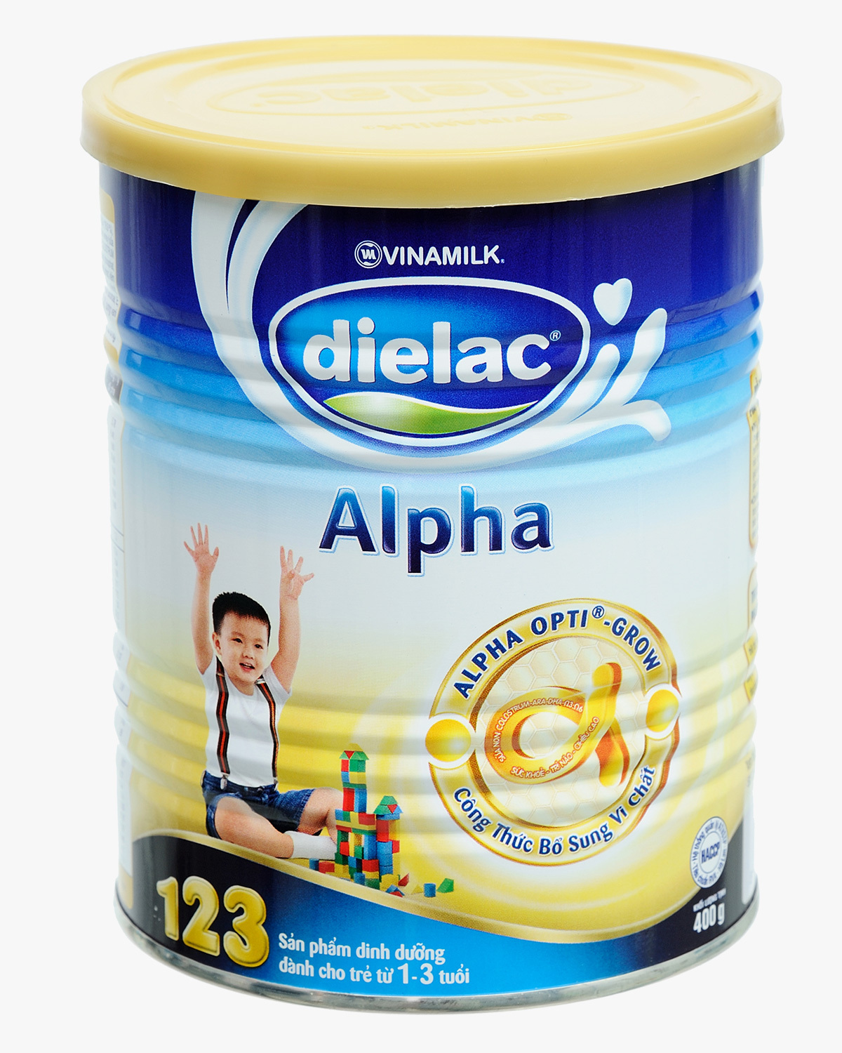 Sữa bột Dielac Alpha 123 - hộp 400g (hộp giấy dành cho trẻ từ 1 - 3 tuổi)