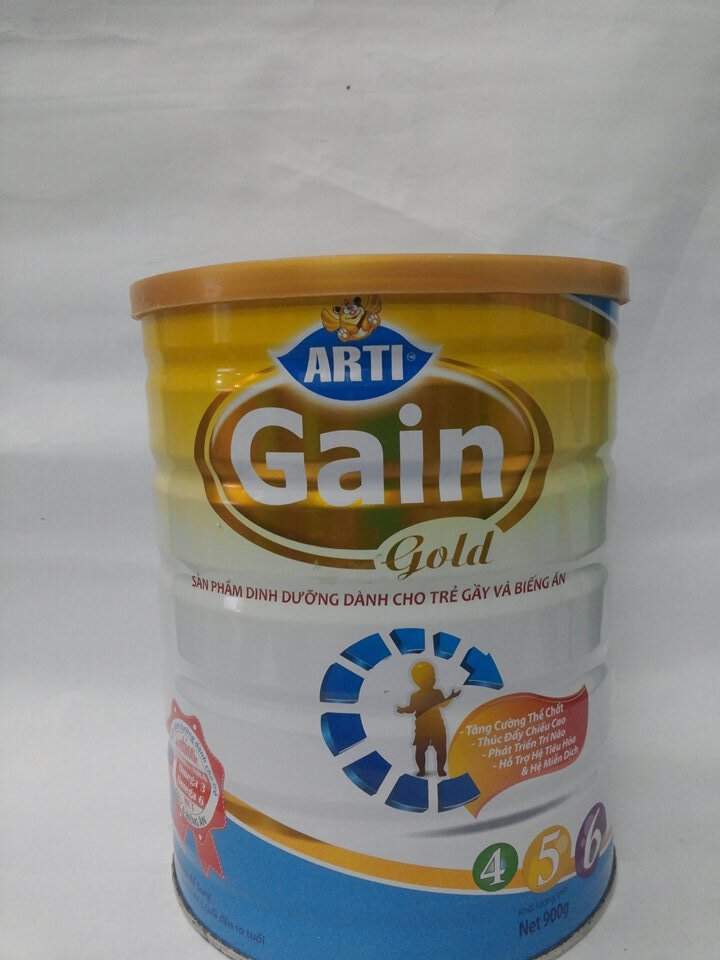Sữa bột Arti Gain Gold 456 - 900g (dành cho trẻ gầy và biếng ăn)