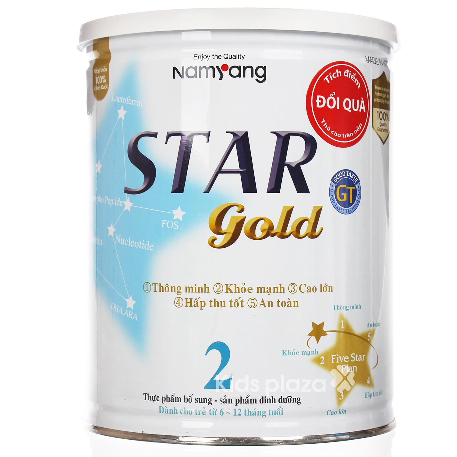 Sữa bột Star Gold số 2 - hộp 800g, dành cho trẻ từ 6-12 tháng tuổi
