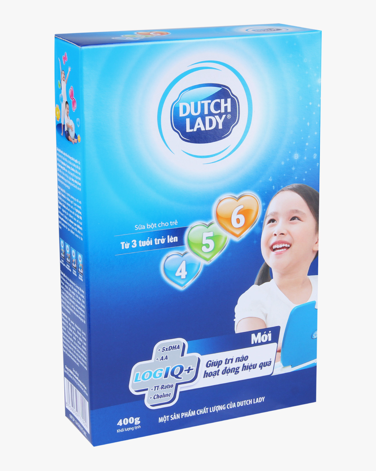 Sữa bột Dutch Lady Cô gái Hà Lan 456 - hộp 400g (dành cho trẻ trên 3 tuổi)