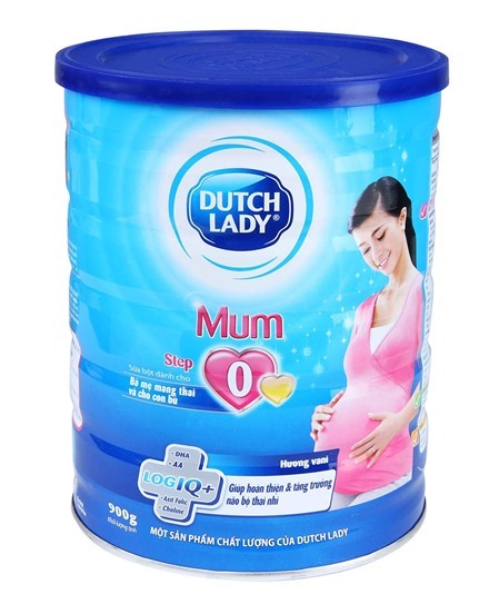 Sữa bột Dutch Lady Cô gái Hà Lan Mum - hộp 900g (dành cho bà mẹ mang thai và cho con bú)