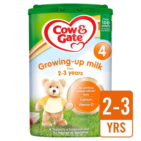 Sữa bột Cow & Gate Số 4 Growing-Up Milk của Anh cho trẻ từ 2 đến 3 tuổi hộp 800g