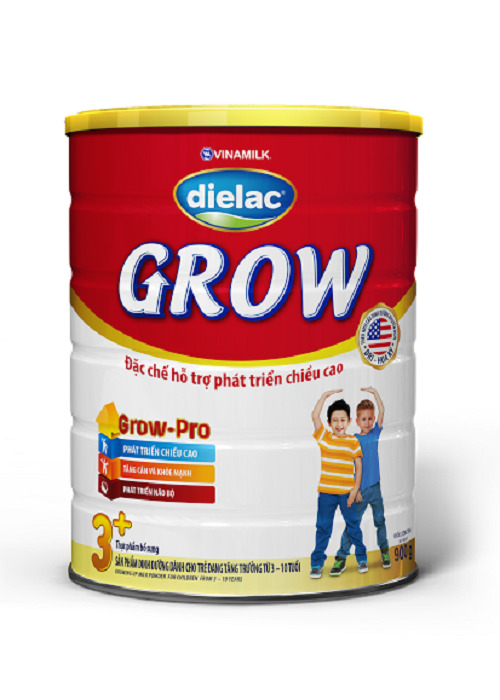 Sữa bột Dielac Grow 3+ - hộp 900g (dành cho trẻ từ 3 - 10 tuổi)