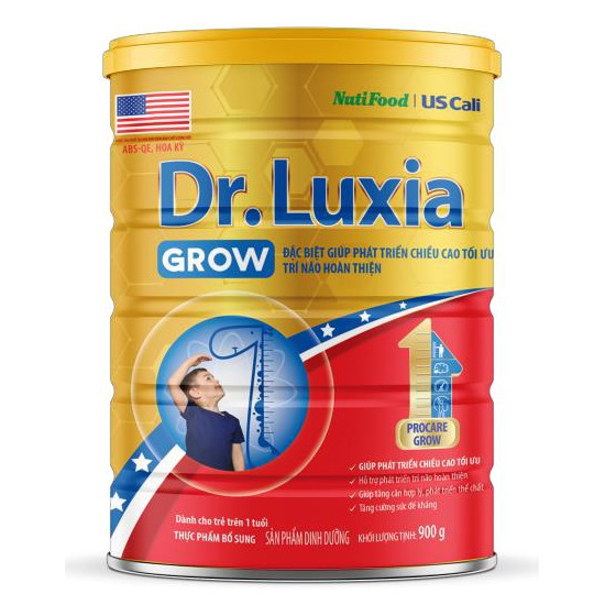 Sữa bột dinh dưỡng Dr. Luxia Grow lon 900gr