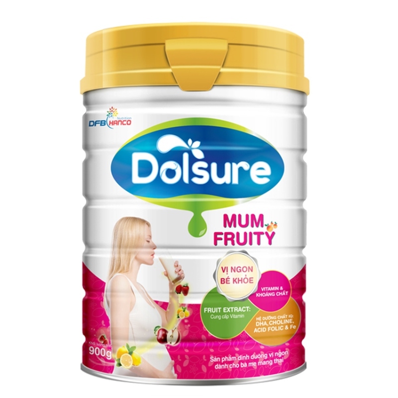 Sữa bột Dolsure Mum Fruity 900gr