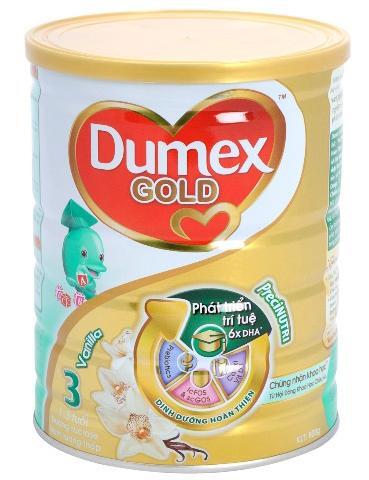 Sữa bột Dumex Gold 3 - hộp 800g (dành cho trẻ từ 1 - 3 tuổi)