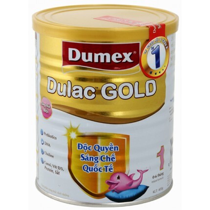 Sữa bột Dumex Dulac Gold 1 - hộp 400g (dành cho trẻ từ 0 - 6 tháng)