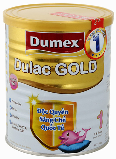Sữa bột Dumex Dulac Gold 1 - hộp 800g (dành cho trẻ từ 0 - 6 tháng)