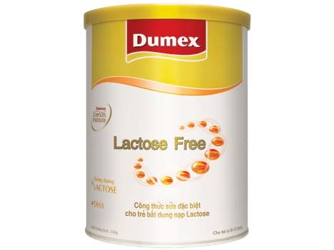 Sữa bột Dumex Lactose Free - hộp 400g (dành cho trẻ đau bụng, tiêu chảy)