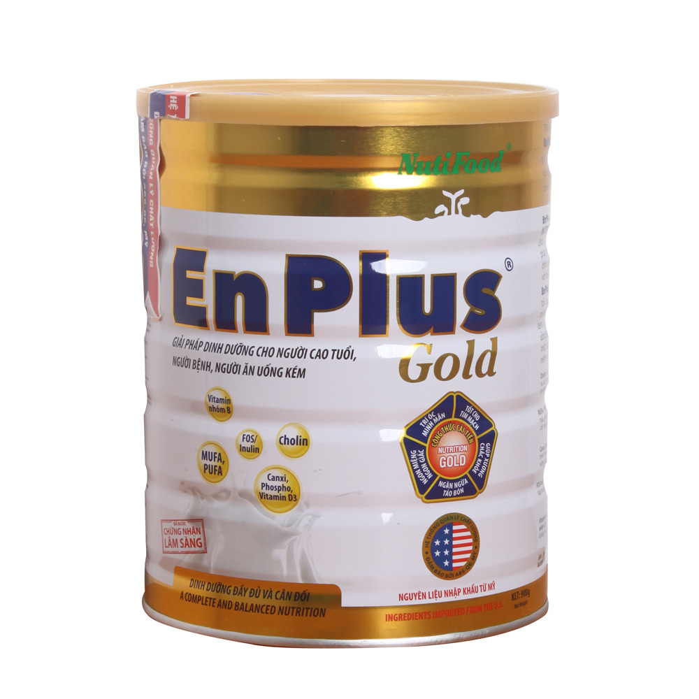 Sữa bột Nutifood Enplus Gold - hộp 900g (dành cho người suy nhược cơ thể)
