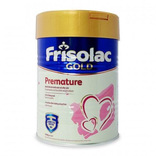 Sữa bột Frisolac Gold Premature - hộp 400g (dành cho trẻ sinh non, nhẹ cân)