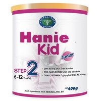 Sữa bột Hanie Kid 2 dành cho trẻ biếng ăn & suy dinh dưỡng 6-12 tháng tuổi (400g)