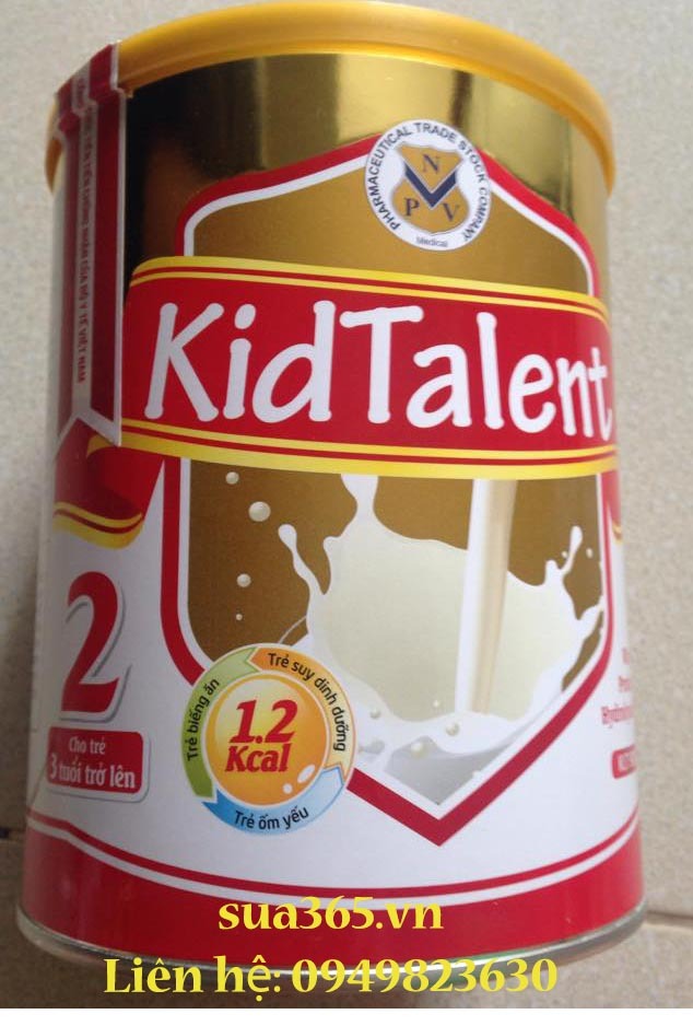 Sữa bột KidTalent 2 - hộp 900g ( trẻ từ 3 tuổi trở lên)