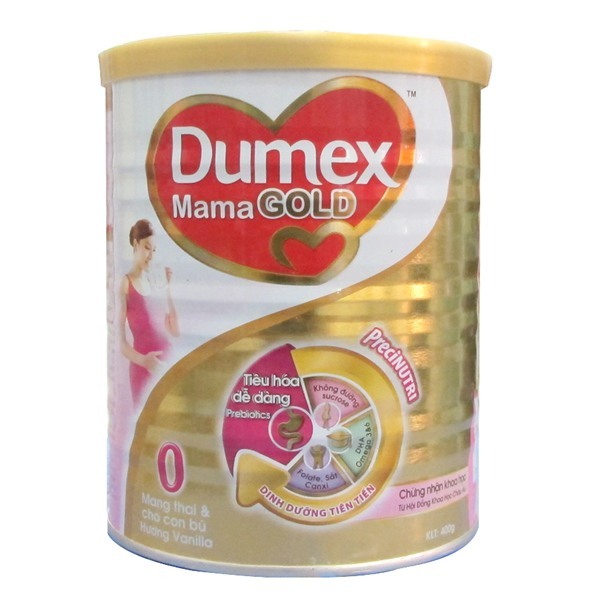 Sữa bột Dumex Mama Gold - hộp 400g (dành cho bà mẹ mang thai và cho con bú)