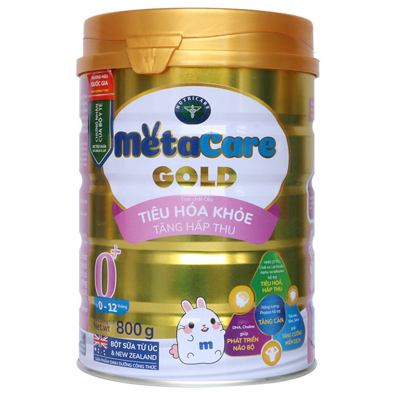 Sữa bột Metacare Gold 0+ 800g (0–12 Tháng)
