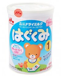 Sữa bột Morinaga Hagukumi số 1 - hộp 850g (dành cho bé 0-6 tháng)