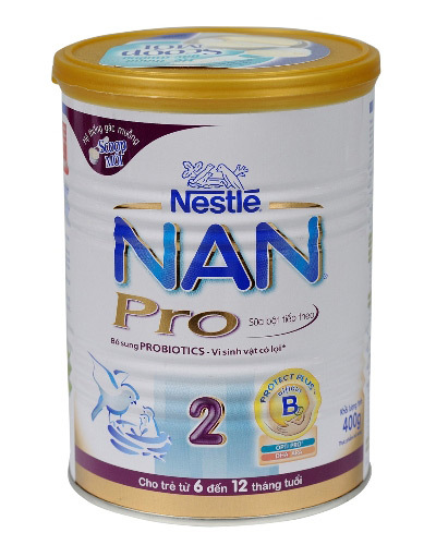 Sữa bột Nan Pro 2 - hộp 400g (dành cho trẻ từ 6 - 12 tháng)