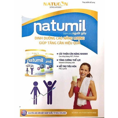 Sữa bột Natumil dành cho người gầy - 900g