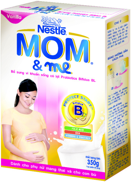 Sữa bột Nestle Mom&Me - hộp 400g (dành cho bà mẹ mang thai và cho con bú)