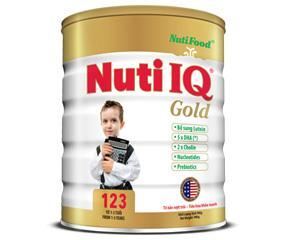 Sữa bột Nutifood Nuti IQ Gold 123 - hộp 900g (dành cho trẻ từ 1 - 3 tuổi)