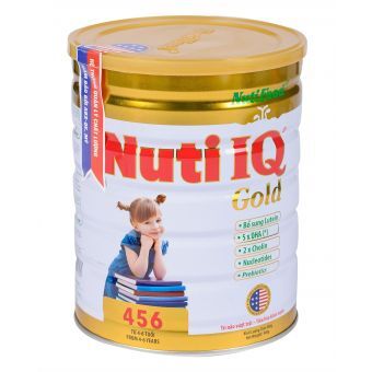 Sữa bột Nutifood Nuti IQ Gold 456 - hộp 900g (dành cho trẻ từ 4 - 6 tuổi)