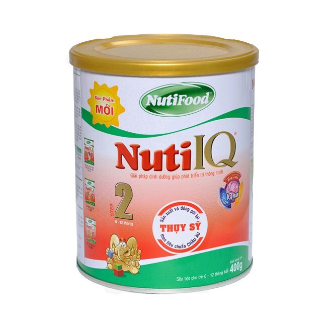 Sữa bột Nutifood Nuti IQ Step 2 - hộp 400g (dành cho trẻ từ 6 - 12 tháng)