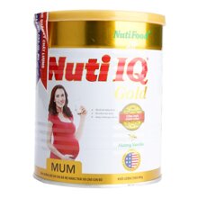 Sữa bột Nutifood Nuti IQ Mum Gold - hộp 400g (dành cho bà mẹ mang thai và cho con bú)
