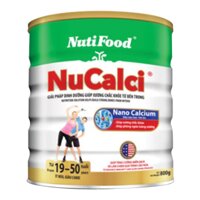 Sữa bột Nutifood Nuti NuCalci Gold - hộp 800g (dành cho người trên 51 tuổi)