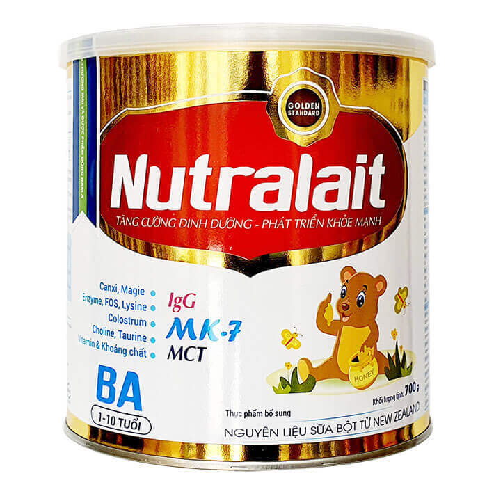 Sữa bột Nutralait BA - 700g (dành cho bé từ 1-10 tuổi)