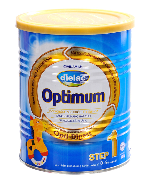 Sữa bột Dielac Optimum Step 1 - hộp 900g (dành cho trẻ từ 0 - 6 tháng)