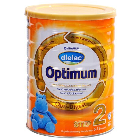 Sữa bột Vinamilk Dielac Optimum số 2 - hộp thiếc 900g (dành cho trẻ từ 6-12 tháng tuổi)